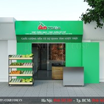 Thiết kế nội thất cửa hàng thực phẩm - An Nhiên